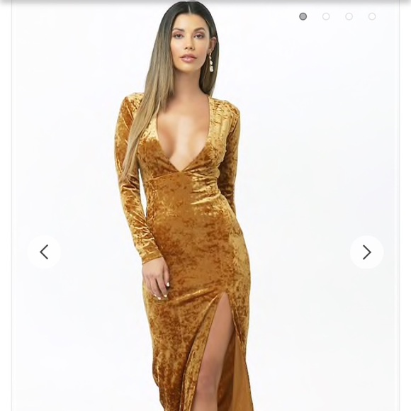 Forever 21 Dresses & Skirts - Crushed Velvet Formal Dress